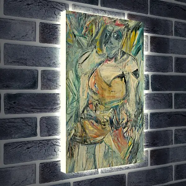 Лайтбокс световая панель - Woman, II. Женщина, II. Виллем де Кунинг Лайтбокс световая панель - Woman, II. Женщина, II. Виллем де Кунинг