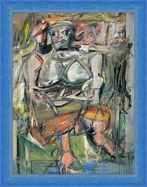 Картина в раме - Woman, I . (Женщина, I.) Виллем де Кунинг Картина в раме - Woman, I . (Женщина, I.) Виллем де Кунинг