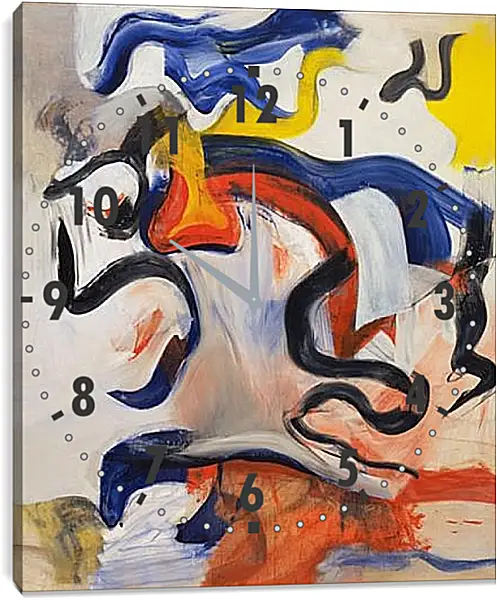 Часы картина - Untitled V. Виллем де Кунинг Часы картина - Untitled V. Виллем де Кунинг
