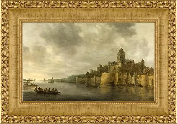 Картина в раме - View on the waal janvangoyen. Ян ван Гойен Картина в раме - View on the waal janvangoyen. Ян ван Гойен