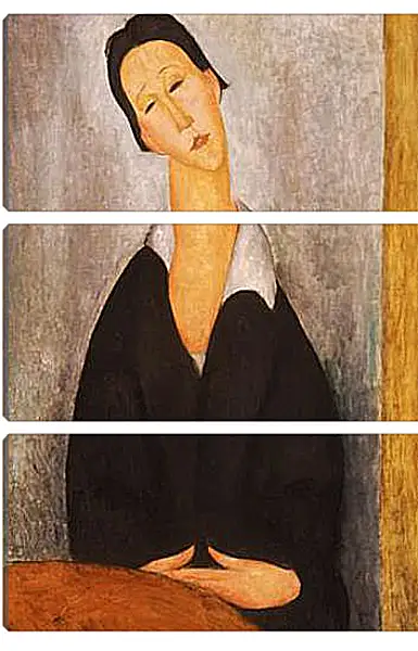Модульная картина - Portrait of a Polish Woman. Амедео Модильяни Модульная картина - Portrait of a Polish Woman. Амедео Модильяни