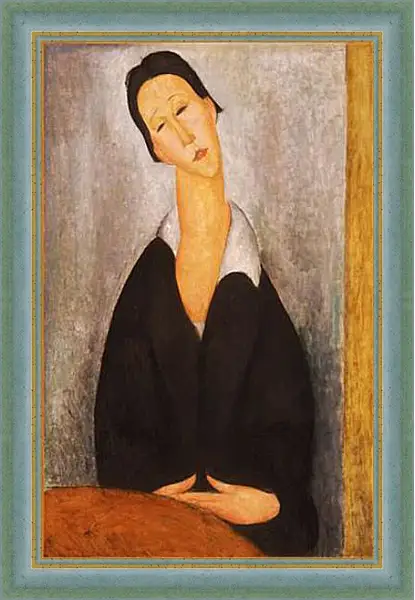 Картина в раме - Portrait of a Polish Woman. Амедео Модильяни Картина в раме - Portrait of a Polish Woman. Амедео Модильяни