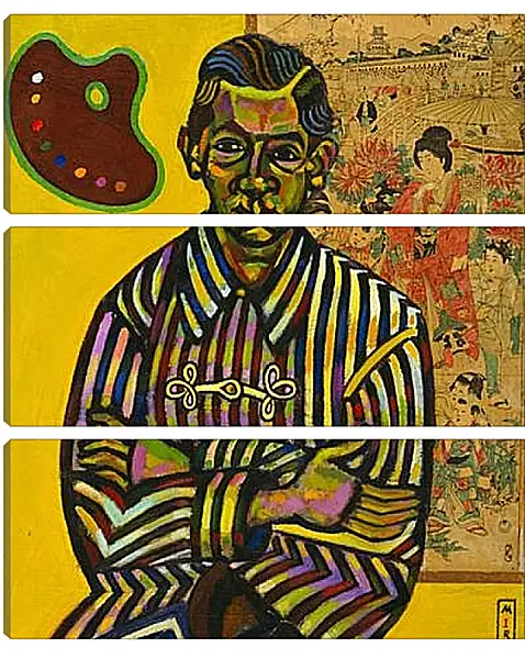 Модульная картина - Portrait of Enric Cristofol Ricart. Миро Жоан Модульная картина - Portrait of Enric Cristofol Ricart. Миро Жоан