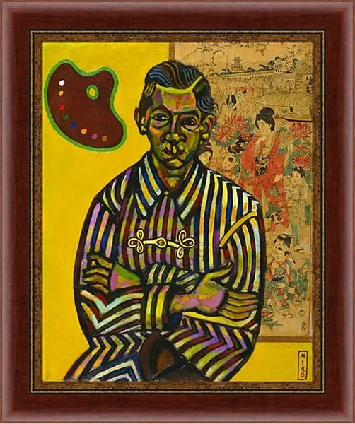 Картина в раме - Portrait of Enric Cristofol Ricart. Миро Жоан Картина в раме - Portrait of Enric Cristofol Ricart. Миро Жоан