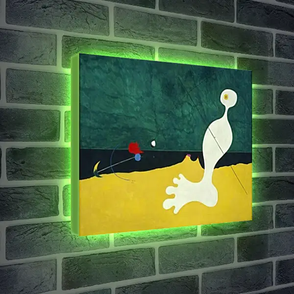 Лайтбокс световая панель - Person Throwing a Stone at a Bird. Человек, бросающий камень в птицу. Миро Жоан Лайтбокс световая панель - Person Throwing a Stone at a Bird. Человек, бросающий камень в птицу. Миро Жоан