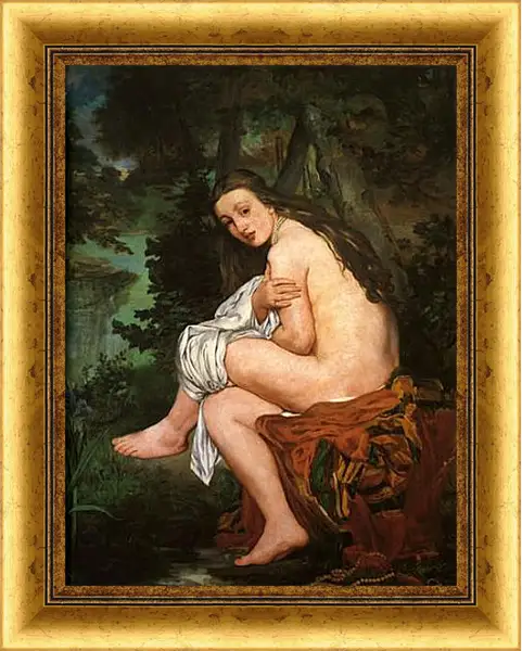 Картина в раме - The Surprised Nymph. Эдуард Мане Картина в раме - The Surprised Nymph. Эдуард Мане