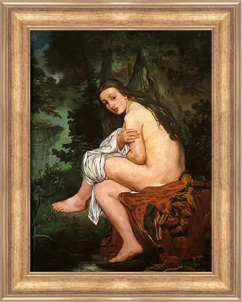 Картина в раме - The Surprised Nymph. Эдуард Мане Картина в раме - The Surprised Nymph. Эдуард Мане