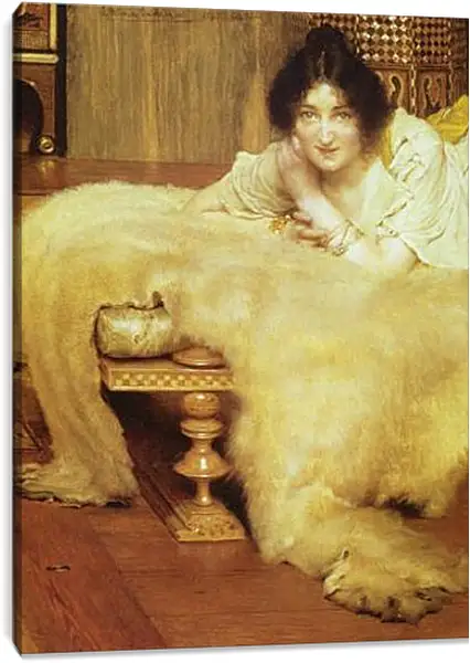 Постер на подрамнике - A Listener. Лоуренс Альма-Тадема Постер на подрамнике - A Listener. Лоуренс Альма-Тадема