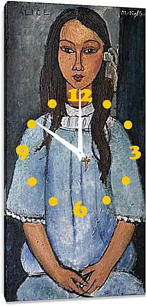 Часы картина - Alice. Амедео Модильяни Часы картина - Alice. Амедео Модильяни