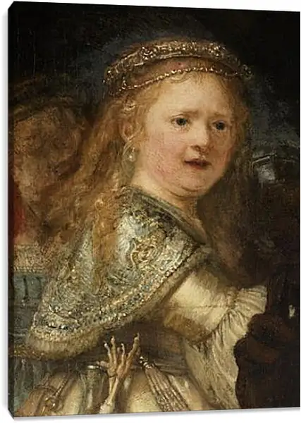 Постер на подрамнике - Saskia van Uylenburgh. Рембрандт Постер на подрамнике - Saskia van Uylenburgh. Рембрандт