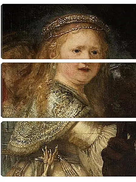 Модульная картина - Saskia van Uylenburgh. Рембрандт Модульная картина - Saskia van Uylenburgh. Рембрандт