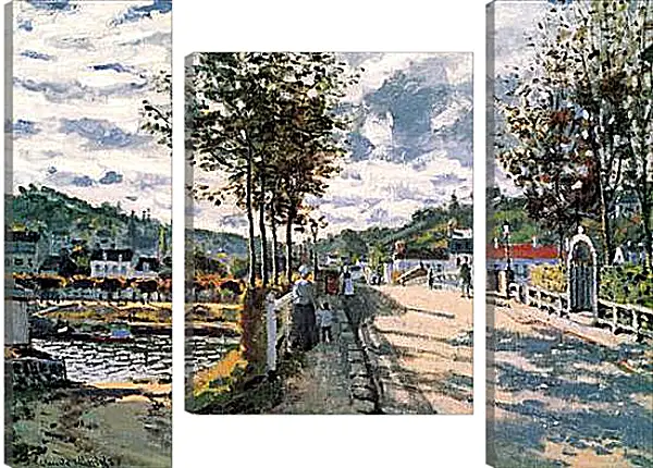 Модульная картина - The Seine at Bougival Модульная картина - The Seine at Bougival