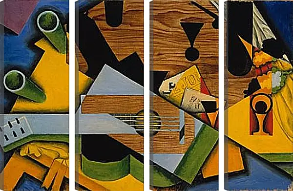 Модульная картина - Still Life with a Guitar. Хуан Грис Модульная картина - Still Life with a Guitar. Хуан Грис