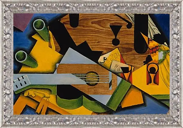 Картина в раме - Still Life with a Guitar. Хуан Грис Картина в раме - Still Life with a Guitar. Хуан Грис