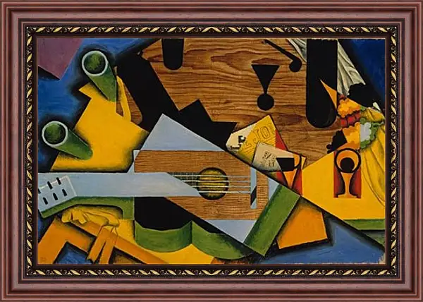 Картина в раме - Still Life with a Guitar. Хуан Грис Картина в раме - Still Life with a Guitar. Хуан Грис