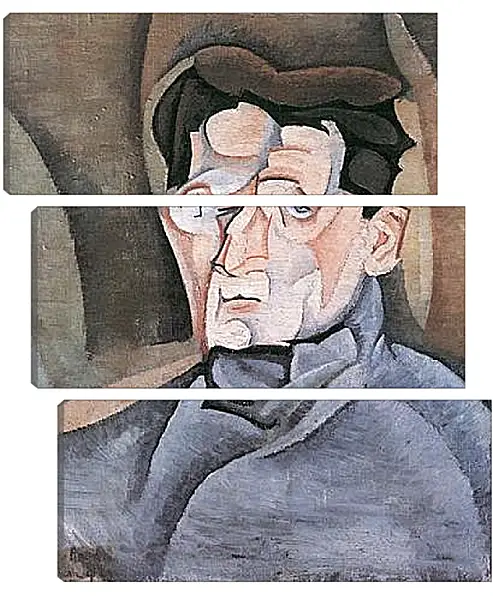 Модульная картина - Portrait Maurice Raynal. Хуан Грис Модульная картина - Portrait Maurice Raynal. Хуан Грис