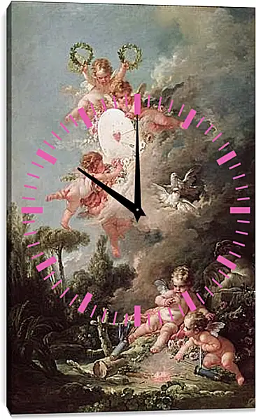 Часы картина - Franзois Boucher 1. Франсуа Буше Часы картина - Franзois Boucher 1. Франсуа Буше