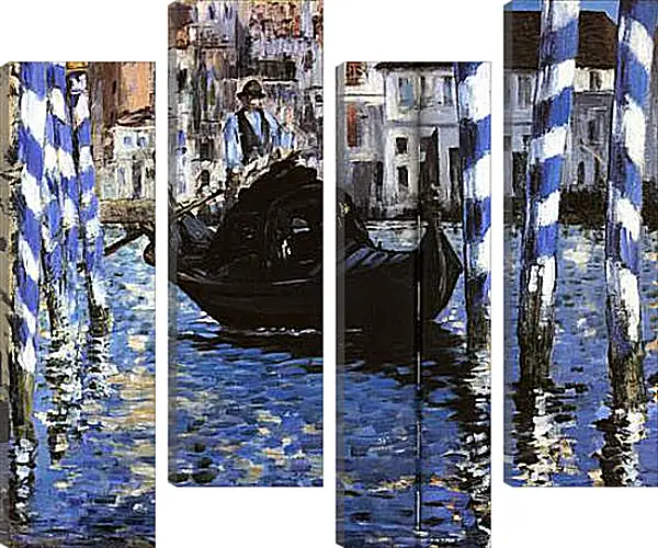 Модульная картина - Le Grand Canal de Venise, Large Channel of Venice, Huile sur toile. Эдуард Мане Модульная картина - Le Grand Canal de Venise, Large Channel of Venice, Huile sur toile. Эдуард Мане