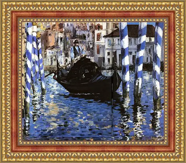 Картина в раме - Le Grand Canal de Venise, Large Channel of Venice, Huile sur toile. Эдуард Мане Картина в раме - Le Grand Canal de Venise, Large Channel of Venice, Huile sur toile. Эдуард Мане