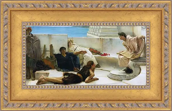 Картина в раме - Reading from Homer. Лоуренс Альма-Тадема Картина в раме - Reading from Homer. Лоуренс Альма-Тадема
