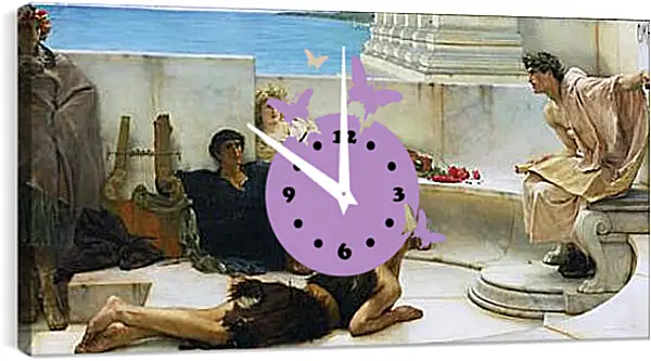 Часы картина - Reading from Homer. Лоуренс Альма-Тадема Часы картина - Reading from Homer. Лоуренс Альма-Тадема