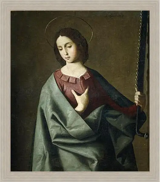 Картина в раме - Saint Eufemia. Франсиско де Сурбаран Картина в раме - Saint Eufemia. Франсиско де Сурбаран