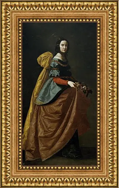 Картина в раме - Saint Elisabeth of Portugal. Франсиско де Сурбаран Картина в раме - Saint Elisabeth of Portugal. Франсиско де Сурбаран