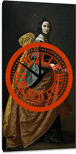 Часы картина - Saint Elisabeth of Portugal. Франсиско де Сурбаран Часы картина - Saint Elisabeth of Portugal. Франсиско де Сурбаран