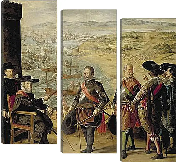 Модульная картина - The Defense of Cadiz againts the English. Франсиско де Сурбаран Модульная картина - The Defense of Cadiz againts the English. Франсиско де Сурбаран
