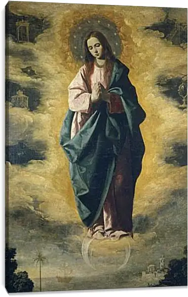 Постер на подрамнике - The Immaculate Conception. Франсиско де Сурбаран Постер на подрамнике - The Immaculate Conception. Франсиско де Сурбаран
