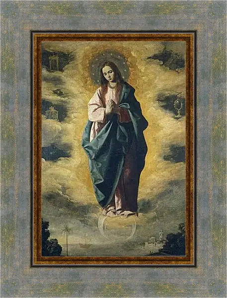 Картина в раме - The Immaculate Conception. Франсиско де Сурбаран Картина в раме - The Immaculate Conception. Франсиско де Сурбаран