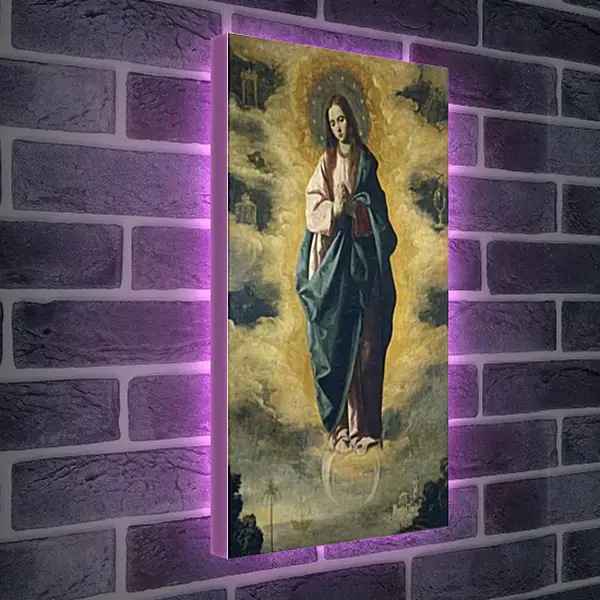Лайтбокс световая панель - The Immaculate Conception. Непорочное зачатие. Франсиско де Сурбаран Лайтбокс световая панель - The Immaculate Conception. Непорочное зачатие. Франсиско де Сурбаран