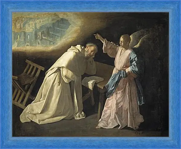 Картина в раме - Saint Peter Naloscos Vision. Видение святого Петра Ноласко. Франсиско де Сурбаран Картина в раме - Saint Peter Naloscos Vision. Видение святого Петра Ноласко. Франсиско де Сурбаран