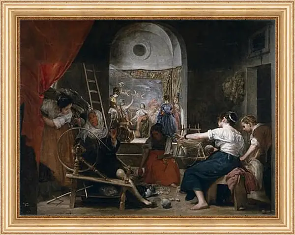 Картина в раме - The Fable of Arachne or The Tapestry Weavers. Диего Веласкес Картина в раме - The Fable of Arachne or The Tapestry Weavers. Диего Веласкес