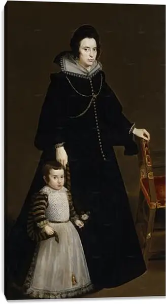 Постер на подрамнике - Antonia de Ipenarrieta y Galdos and her son Luis. Диего Веласкес Постер на подрамнике - Antonia de Ipenarrieta y Galdos and her son Luis. Диего Веласкес