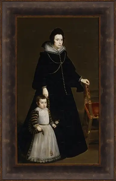Картина в раме - Antonia de Ipenarrieta y Galdos and her son Luis. Диего Веласкес Картина в раме - Antonia de Ipenarrieta y Galdos and her son Luis. Диего Веласкес