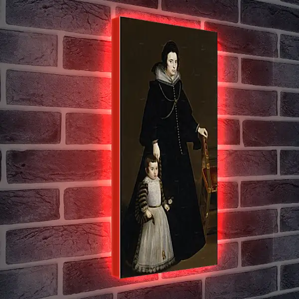 Лайтбокс световая панель - Antonia de Ipenarrieta y Galdos and her son Luis. Диего Веласкес Лайтбокс световая панель - Antonia de Ipenarrieta y Galdos and her son Luis. Диего Веласкес