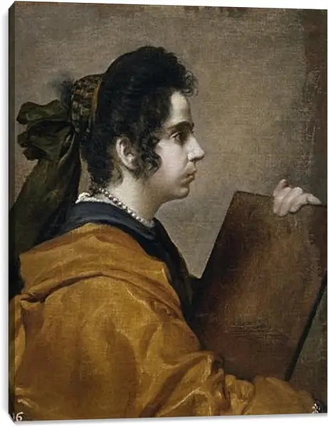 Постер на подрамнике - Juana Pacheco Wife of the Artist. Диего Веласкес Постер на подрамнике - Juana Pacheco Wife of the Artist. Диего Веласкес