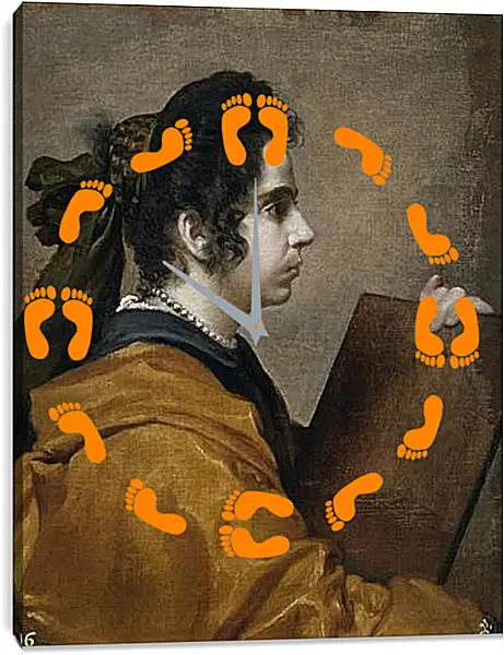 Часы картина - Juana Pacheco Wife of the Artist. Диего Веласкес Часы картина - Juana Pacheco Wife of the Artist. Диего Веласкес