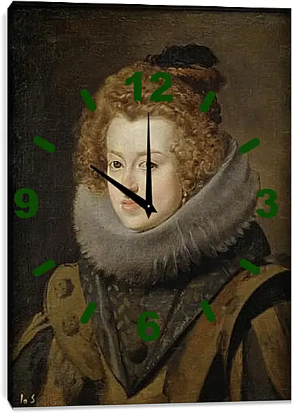 Часы картина - Maria de Austria Queen of Hungary. Диего Веласкес Часы картина - Maria de Austria Queen of Hungary. Диего Веласкес