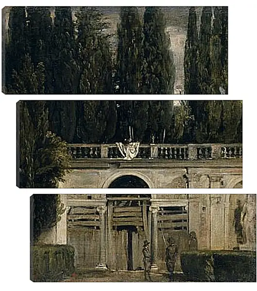 Модульная картина - The Medici Gardens in Rome. Диего Веласкес Модульная картина - The Medici Gardens in Rome. Диего Веласкес