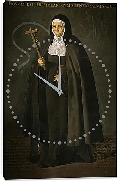 Часы картина - The Venerable Mother Jeronima de la Fuente. Диего Веласкес Часы картина - The Venerable Mother Jeronima de la Fuente. Диего Веласкес