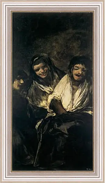 Картина в раме - Two Women and a Men. Франсиско Гойя Картина в раме - Two Women and a Men. Франсиско Гойя