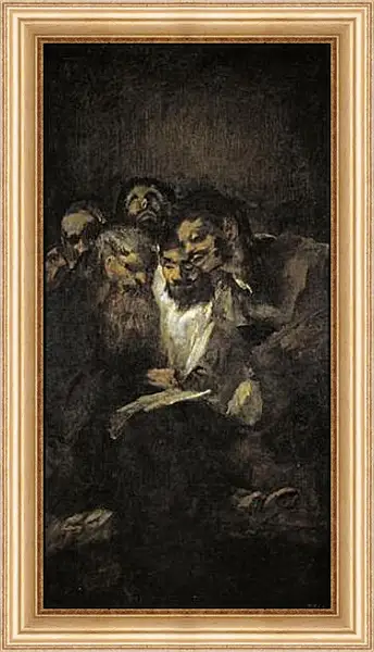 Картина в раме - The Reading or The Politicans. Франсиско Гойя Картина в раме - The Reading or The Politicans. Франсиско Гойя