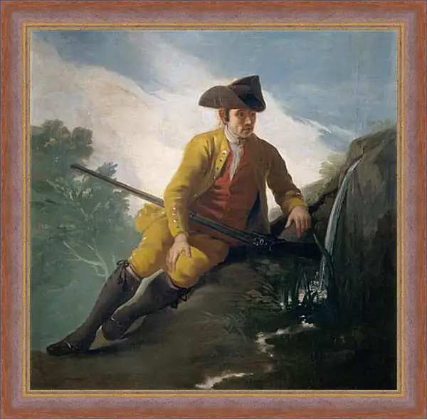 Картина в раме - Hunter beside a Spring. Франсиско Гойя Картина в раме - Hunter beside a Spring. Франсиско Гойя