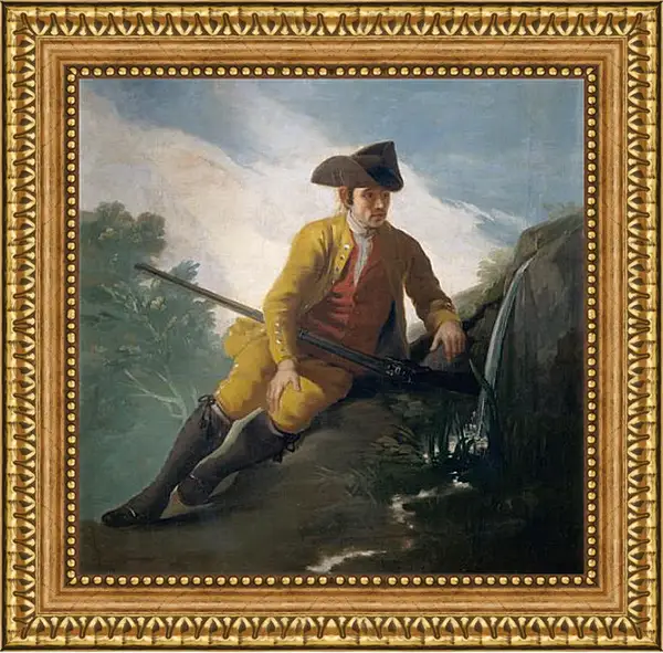 Картина в раме - Hunter beside a Spring. Франсиско Гойя Картина в раме - Hunter beside a Spring. Франсиско Гойя