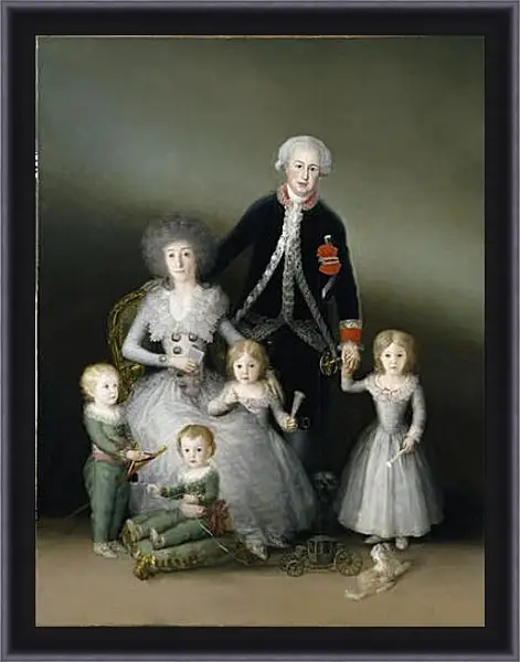 Картина в раме - The Duke and Duchess of Osuna and their Chldren. Франсиско Гойя Картина в раме - The Duke and Duchess of Osuna and their Chldren. Франсиско Гойя