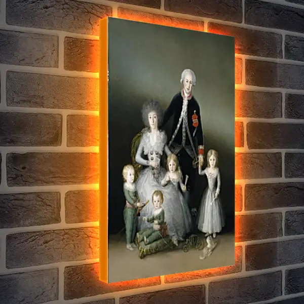 Лайтбокс световая панель - The Duke and Duchess of Osuna and their Chldren. Франсиско Гойя Лайтбокс световая панель - The Duke and Duchess of Osuna and their Chldren. Франсиско Гойя