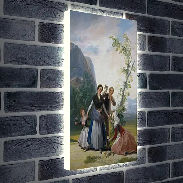 Лайтбокс световая панель - The Flower Girls or Spring. Франсиско Гойя Лайтбокс световая панель - The Flower Girls or Spring. Франсиско Гойя