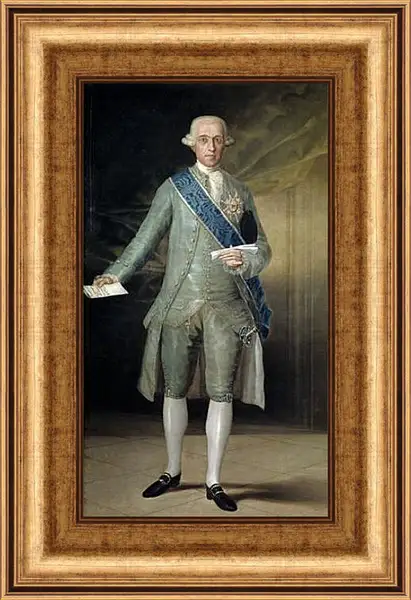 Картина в раме - Jose Monino Count of Floridablanca. Франсиско Гойя Картина в раме - Jose Monino Count of Floridablanca. Франсиско Гойя